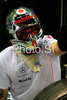 Mechanic of McLaren Mercedes during free practice for Formula 1 Grand Prix of Singapore. Qualifications for Formula 1 Grand Prix of Singapore was held Friday, 26th of September 2008 in Singapore City, Singapore.
