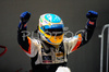 Fernando Alonso (ESP),  Renault F1 Team reacts after Formula 1 Grand Prix of Singapore. Formula 1 Grand Prix of Singapore was held on Sunday, 28th of September 2008 in Singapore City, Singapore. <br> 
