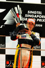 Fernando Alonso (ESP),  Renault F1 Team with trophy after Formula 1 Grand Prix of Singapore. Formula 1 Grand Prix of Singapore was held on Sunday, 28th of September 2008 in Singapore City, Singapore. <br> 
