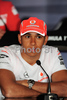 Lewis Hamilton (GBR), McLaren Mercedes during press conference before free practice for Formula 1 Grand Prix of China in Shanghai. Free practice for Formula 1 Grand Prix of China was held on 16th of September 2008 in Shanghai, China.
