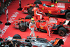 Lewis Hamilton (GBR), McLaren Mercedes, Kimi Raikkonen (FIN), Scuderia Ferrari and Felipe Massa (BRA), Scuderia Ferrari after qualifications for Formula 1 Grand Prix of China in Shanghai, China. Qualifications for Formula 1 Grand Prix of China were held on Saturday, 18th of October 2008 in Shanghai, China.
