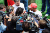 Lewis Hamilton (GBR), McLaren Mercedes surrounded by reporters before Formula 1 Grand Prix of Brazil in Interlagos, Brazil. Last race of Formula 1 Grand Prix 2008 was Grand Prix of Brazil which was held on between 30th of October 2008 and 2nd of November 2008 in Interlagos, Brazil. <br> 
