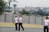 Lewis Hamilton (GBR), McLaren Mercedes inspecting the track before Formula 1 Grand Prix of Brazil in Interlagos, Brazil. Last race of Formula 1 Grand Prix 2008 was Grand Prix of Brazil which was held on between 30th of October 2008 and 2nd of November 2008 in Interlagos, Brazil. <br> 
