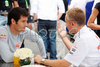 Mark Webber (AUS), Red Bull Racing and Martin Whitmarsh (GBR), McLaren, Chief Executive Officer before Formula 1 Grand Prix of Brazil in Interlagos, Brazil. Last race of Formula 1 Grand Prix 2008 was Grand Prix of Brazil which was held on between 30th of October 2008 and 2nd of November 2008 in Interlagos, Brazil. <br> 
