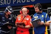 Engineers of Williams F1 Team, Scuderia Ferrari and Renault F1 Team during free practice for Formula 1 Grand Prix of Brazil in Interlagos, Brazil. Free practice for last race of Formula 1 Grand Prix 2008, Grand Prix of Brazil was held on Friday, 31th of October 2008 in Interlagos, Brazil. <br> 
