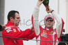 Stefano Domenicali (ITA), Scuderia Ferrari, Sporting Director and Felipe Massa (BRA), Scuderia Ferrari on podium after after Formula 1 Grand Prix of Brazil in Interlagos, Brazil. Last race of Formula 1 Grand Prix 2008, Grand Prix of Brazil was held on Sunday, 2nd of November 2008 in Interlagos, Brazil. <br> 
