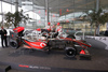 Heikki Kovalainen (FIN) and Lewis Hamilton (GBR) with their McLaren Mercedes MP4-24 during presentation of new Mclaren Mercedes Formula 1 race car. Presentation of Mclaren Mercedes Formula 1 team was held in Woking, Great Britain, on 17th of January 2009.
