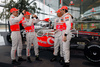 Gary Paffett (GBR), Test Driver, Heikki Kovalainen (FIN), Lewis Hamilton (GBR) and Pedro de la Rosa (ESP) with their McLaren Mercedes MP4-24 during presentation of new Mclaren Mercedes Formula 1 race car. Presentation of Mclaren Mercedes Formula 1 team was held in Woking, Great Britain, on 17th of January 2009.
