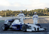 Robert Kubica (POL) and Nick Heidfeld (GER) unveil the new BMW Sauber F1.09 during presentation of new BMW Sauber F1.09 Formula 1 race car. Presentation of BMW Sauber Formula 1 team was held in Valencia, Spain, on 20th of January 2009.
