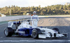 Nick Heidfeld (GER) stands by the new BMW Sauber F1.09 during presentation of new BMW Sauber F1.09 Formula 1 race car. Presentation of BMW Sauber Formula 1 team was held in Valencia, Spain, on 20th of January 2009.
