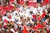 Fans during the Race of the Austrian Formula One Grand Prix at the Red Bull Ring in Spielberg, Austria, 2014/06/22.
