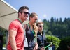 Marcel Hirscher (AUT) beim betreten des Paddock Clubs mit Freundin Laura Moisl during the Race of the Austrian Formula One Grand Prix at the Red Bull Ring in Spielberg, Austria, 2014/06/22.
