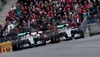 Lewis Hamilton, (GBR, Mercedes AMG Petronas F1 Team), Nico Rosberg, (GER, Mercedes AMG Petronas F1 Team) during the Race of the Austrian Formula One Grand Prix at the Red Bull Ring in Spielberg, Austria, 2015/06/21.
