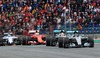 Sebastian Vettel, (GER, Scuderia Ferrari), Lewis Hamilton, (GBR, Mercedes AMG Petronas F1 Team), Nico Rosberg, (GER, Mercedes AMG Petronas F1 Team) during the Race of the Austrian Formula One Grand Prix at the Red Bull Ring in Spielberg, Austria, 2015/06/21.
