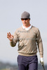 Mikko Ilonen of Finland acknowledges the crowd after a birdie putt on the 9th hole while competing at The Old Course during the final round of the Alfred Dunhill Links Champions, part of the PGA European Tour, Race to Dubai Championship.
