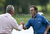 Edoardo Molinari (ITA)  (r) shakes hand with Darren Clarke (GBR) after winning the PGA European Tour, Barclays Scottish Open part of The Race to Dubai Tournament.

