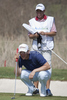 Bernd Wiesberger (AUT) and caddie line up a putt during the first round of the European Tour Golf tournament, Open de Andalucia de Golf by Turkish Airlines, held at the Parador Malaga Golf Club, Malaga Spain.
