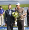 Mikko Ilonen of Finland with Prince Daniel after the Nordea Masters Golf Tournament of European Tour at the Bro Hof Slott, Bro, Sweden.  Nordea Masters Golf Tournament of European Tour at the Bro Hof Slott, Bro, Sweden was played on 2nd of June 2013.
