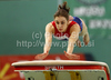 Mayra Kroonen of Netherland performing during 6th Artistic gymnastics World Cup in Maribor, Slovenia. First day of traditional 43rd Salamun memorial which also counts as Artistic gymnastics World cup was held in Maribor, Slovenia on Saturday, 8th of May 2010.
