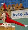 Koen Van Damme of Belgium performing during 6th Artistic gymnastics World Cup in Maribor, Slovenia. First day of traditional 43rd Salamun memorial which also counts as Artistic gymnastics World cup was held in Maribor, Slovenia on Saturday, 8th of May 2010.

