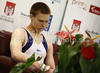 Juha Kanerva waiting for his grade after his performance during 6th Artistic gymnastics World Cup in Maribor, Slovenia. First day of traditional 43rd Salamun memorial which also counts as Artistic gymnastics World cup was held in Maribor, Slovenia on Saturday, 8th of May 2010.
