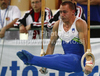 Gregor Saksida of Slovenia performing during 6th Artistic gymnastics World Cup in Maribor, Slovenia. First day of traditional 43rd Salamun memorial which also counts as Artistic gymnastics World cup was held in Maribor, Slovenia on Saturday, 8th of May 2010.
