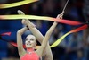 Jouki Tikkanen of Finland competes in RSG Schmiden International 2013, rhythmic gymnastics competions which was held on 10th of March 2013 in Fellbach Schmieden, Germany.

