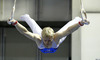 Second placed Markku Vahtila of Finland during competition on rings of Artistic gymnastics World Challenge Cup Ljubljana 2013, which was held on Saturday, 27th of April 2013 in Tivoli Arena in Ljubljana, Slovenia
