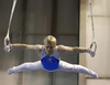 Second placed Markku Vahtila of Finland during competition on rings of Artistic gymnastics World Challenge Cup Ljubljana 2013, which was held on Saturday, 27th of April 2013 in Tivoli Arena in Ljubljana, Slovenia

