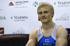 Second placed Markku Vahtila of Finland waiting for his grade after competition on rings of Artistic gymnastics World Challenge Cup Ljubljana 2013, which was held on Saturday, 27th of April 2013 in Tivoli Arena in Ljubljana, Slovenia
