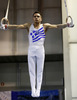 Winner Eleftherios Petrounias of Greece during competition on rings of Artistic gymnastics World Challenge Cup Ljubljana 2013, which was held on Saturday, 27th of April 2013 in Tivoli Arena in Ljubljana, Slovenia
