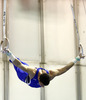 Third placed Alexander Naddour of USA during competition on rings of Artistic gymnastics World Challenge Cup Ljubljana 2013, which was held on Saturday, 27th of April 2013 in Tivoli Arena in Ljubljana, Slovenia

