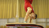 Second placed Marek Lyszczarz of Poland competing during men vault competition of Artistic gymnastics World Challenge Cup Ljubljana 2013, which was held on Saturday, 27th of April 2013 in Tivoli Arena in Ljubljana, Slovenia
