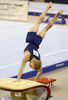 Third placed Tomi Tuuha of Finland competing during men vault competition of Artistic gymnastics World Challenge Cup Ljubljana 2013, which was held on Saturday, 27th of April 2013 in Tivoli Arena in Ljubljana, Slovenia
