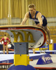 Third placed Tomi Tuuha of Finland competing during men vault competition of Artistic gymnastics World Challenge Cup Ljubljana 2013, which was held on Saturday, 27th of April 2013 in Tivoli Arena in Ljubljana, Slovenia

