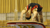  competing during men vault competition of Artistic gymnastics World Challenge Cup Ljubljana 2013, which was held on Saturday, 27th of April 2013 in Tivoli Arena in Ljubljana, Slovenia
