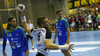 Cedrie Tynowski of Switzerland during EHF European championships qualifications match between Slovenia and Switzerland. EHF European championships qualifications match between Slovenia and Switzerland was played on Wednesday, 2nd of November 2016 in Rdeca dvorana in Velenje, Slovenia.
