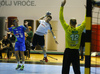 Roman Sidorowicz of Switzerland during EHF European championships qualifications match between Slovenia and Switzerland. EHF European championships qualifications match between Slovenia and Switzerland was played on Wednesday, 2nd of November 2016 in Rdeca dvorana in Velenje, Slovenia.
