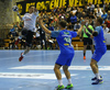 Roman Sidorowicz of Switzerland during EHF European championships qualifications match between Slovenia and Switzerland. EHF European championships qualifications match between Slovenia and Switzerland was played on Wednesday, 2nd of November 2016 in Rdeca dvorana in Velenje, Slovenia.
