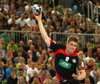 Finn Lemke of Germany during EHF European championships qualifications match between Slovenia and Germany. EHF European championships qualifications match between Slovenia and Germany was played on Wednesday, 3rd of May 2017 in Stozice arena in Ljubljana, Slovenia.
