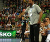 Christian Prokop German national team coach (L) and Veselin Vujovic Slovenian national team coach (R) during EHF European championships qualifications match between Slovenia and Germany. EHF European championships qualifications match between Slovenia and Germany was played on Wednesday, 3rd of May 2017 in Stozice arena in Ljubljana, Slovenia.
