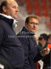 Coach of HDD Tilia Olimpija, Hannu Jarvenpaa during ice hockey match of Slovenian league finals 2011-2012 between HK Acroni Jesenice and HDD Tilia Olimpija. Match between HK Acroni Jesenice and HDD Tilia Olimpija was held on Monday, 2nd of April 2012 in Jesenice, Slovenia. 
