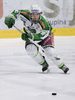 Brock McBride (no 10) of HDD Tilia Olimpija during ice hockey match of Slovenian league finals 2011-2012 between HK Acroni Jesenice and HDD Tilia Olimpija. Match between HK Acroni Jesenice and HDD Tilia Olimpija was held on Monday, 2nd of April 2012 in Jesenice, Slovenia. 
