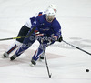 Julien Desrosiers (24) of France during the match of EICH Ice hockey tournament between Slovenia and France. Match between Slovenia and France  was held in Tivoli Arena in Ljubljana, Slovenia, on Friday, 9th of November 2012. during match of EIHC ice hockey tournament between Slovenia and France. Match between Slovenia and France was played in Tivoli Arena in Ljubljana, Sloveni, on Friday, 9th of November 2012. Match was won by Slovenia, who defeated France with 3-1.
