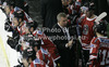 Austrian bench during match of EIHC Ice hockey tournament between Slovenia and Austria. Match between Slovenia and Austria was held in Ljubljana Hala Tivoli arena, Slovenia, on Saturday, 10th of November 2012.
