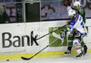 John Hughes (72) of EC VSV during match of EBEL league Ice hockey tournament between HDD Telemach Olimpija and EC VSV, Villach. Match between HDD Telemach Olimpija and EC VSV, Villach was held in Ljubljana Hala Tivoli arena, Slovenia, on Friday, 16th of November 2012.
