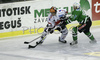 i28 (L) and Matej Hocevar (no.41) of ZM Olimpija (R) during match of 46th round of EBEL League between ZM Olimpija, Ljubljana, Slovenia and HC TWK Innsbruck, Austria. Match was won by ZM Olimpija who defeated HC TWK Innsbruck with 5:2. Match was played in Tivoli Arena in Ljubljana, Slovenia on 3rd of February 2008.
