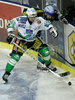 Pasi Petrilainen (no.38) of ZM Olimpija (L) and Mark Szucs (no.25) of EHC Black Wings Linz (R) during second half finals match of EBEL League between ZM Olimpija, Ljubljana, Slovenia and EHC Black Wings Linz, Austria. Match was won by ZM Olimpija who defeated EHC Black Wings Linz with 3:2. Match was played in Tivoli Arena in Ljubljana, Slovenia on 28th of February 2008.
