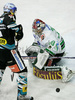 Goalie Alex Westlund (no.30) of ZM Olimpija (R) in action during second half finals match of EBEL League between ZM Olimpija, Ljubljana, Slovenia and EHC Black Wings Linz, Austria. Match was won by ZM Olimpija who defeated EHC Black Wings Linz with 3:2. Match was played in Tivoli Arena in Ljubljana, Slovenia on 28th of February 2008.
