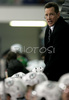 Coach of HK Acroni Jesenice Doug Bradley during third match of Slovenian National Championships finals between ZM Olimpija, Ljubljana, Slovenia and HK Acroni Jesenice, Slovenia. Match was won by Acroni Jesenice who defeated ZM Olimpija with 1:2. Match was played in Tivoli Arena in Ljubljana, Slovenia on 8th of April 2008.
